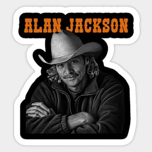 Alan Jackson 80s Sticker